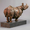 Indian Rhino (30") by Nick Bibby