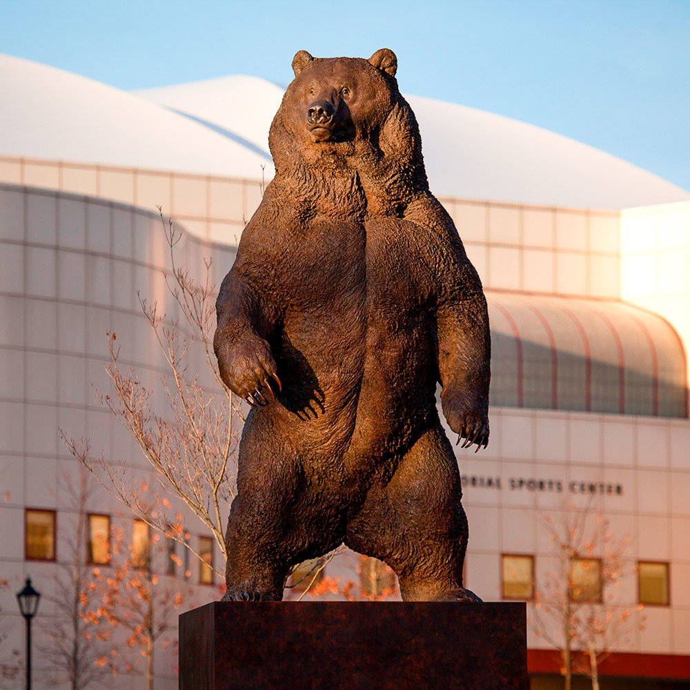 Massive Standing Bear Statues