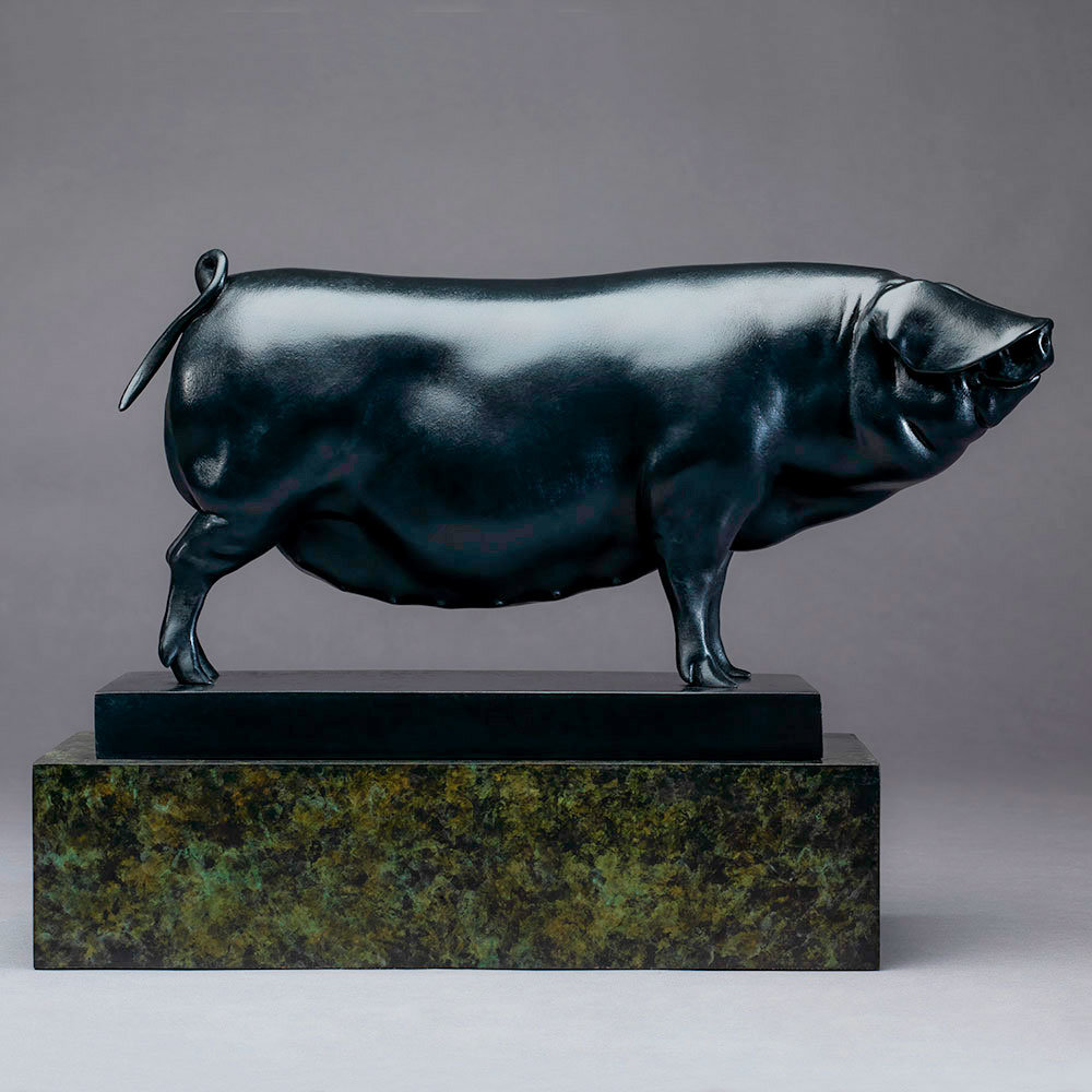 Large Black Pig (Ingrid) by Nick Bibby