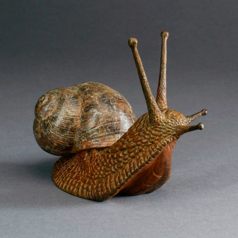 Garden snail ltd edition bronze snail sculpture by nick bibby Garden snail ltd edition bronze snail sculpture by nick bibby