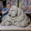 Life Size Sumatran Orangutan (Original Clay in progress) by Nick Bibby