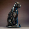 Seated Black Panther by Nick Bibby