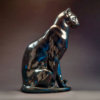 Seated Black Panther by Nick Bibby